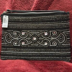 White House Black Market Beaded Wristlet